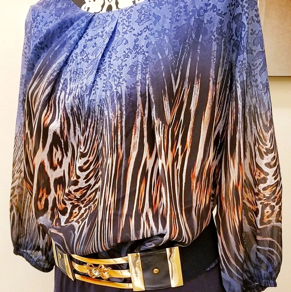 PLB Dress Sheath, Midi 3/4Sleeves - Picture 2 of 7